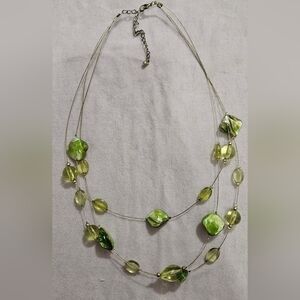 Elegant Green Beaded Necklace